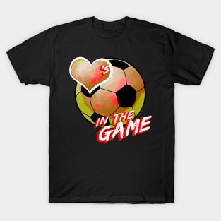 Soccer - Hearts In The Game - Red T-Shirt